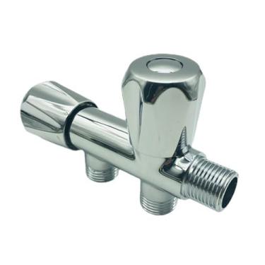 Imagem de Bothyi Desviador de de banheiro Válvula de ângulo de 3 vias Divisor de portátil de cobre para lavatório Hotel Banheira Sanitário Bidê