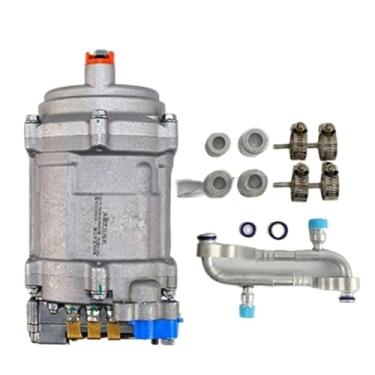 Imagem de Conjunto de compressor elétrico a/c 12v 24v, novo compressor elétrico modificado de energia para carro, caminhão, ônibus, trator, loja, automóvel, ar condicionado(12V Integral compres)