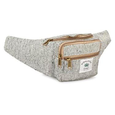 Imagem de Pochete de cânhamo para homens e mulheres, cintura ajustável e vários bolsos, bolsa de cintura e para todos os fins, Verde, 16" L x 2" W x 6" H, Cinto