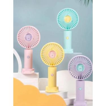 Imagem de Mini Ventilador Portátil Usb Recarregável Com Suporte Para Celular - B