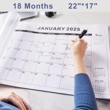 Imagem de Calendário de Mesa FZD 2025-2026 (22x17cm) com Capa de Plástico