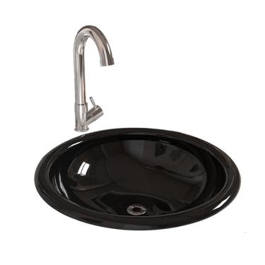 Imagem de Kit Cuba Sobrepor Lume Com Válvula Abs E Torneira Dl04