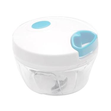 Imagem de LKMM Cortador de legumes puxado à mão, moedor de carne doméstico, moedor de vegetais, enchimento de bolinhos, moedor de carne, espremedor de alho