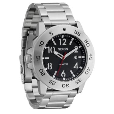 Imagem de Nixon Smyth 44 masculino prata/preto, Prata/preto, Smyth 44