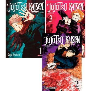 Imagem de Mangá Jujutsu Kaisen Batalha De Feiticeiros Kit 3 Primeiros Volumes ( 