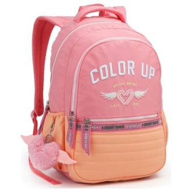 Imagem de Mochila De Costas 18" Color UP Passeio Meninas Notebook Teen - Seanite