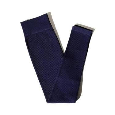 Imagem de Leggings de Yoga Feminina Cintura Alta - Sem Costura, Com Nervuras e C