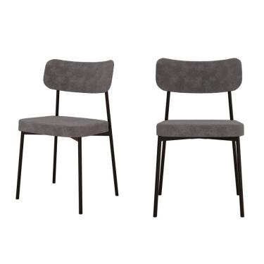 Imagem de Kit com 2 Cadeiras para Sala de Jantar Mona Yescasa Nuvem