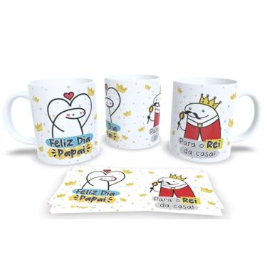 Imagem de Caneca de Porcelana Personalizada dia dos Pais Frases Engraçadas, Divertidas Pack61 (Para o rei da casa)