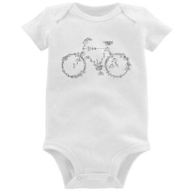 Imagem de Body Bebê Bicicletas e Símbolos - Foca na Moda, Branco, M