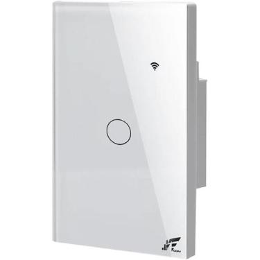 Imagem de Interruptor inteligente touch wifi com 1 botoes jwcom sa268a