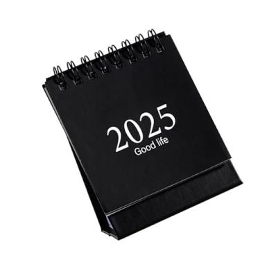 Imagem de Calendário de mesa pequeno calendário mensal 2025 calendário de mesa 2024-2025 calendário inglês em pé para escritório