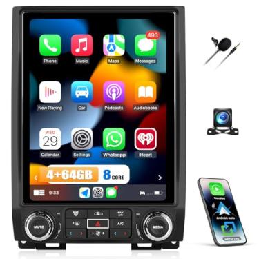 Imagem de [8 núcleos 4G + 64G] Android 13 estéreo para carro para Ford Conquest 2015-2017 com carplay sem fio Android Auto, rádio automotivo com tela sensível ao toque de 12,1 polegadas com WiFi e navegação
