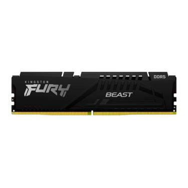 Imagem de Memoria RAM 32gb Fury Beast Ddr5 Cl40 5200mhz 1.25V Preto - Kingston