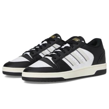 Imagem de adidas Tênis de basquete unissex adulto Turnaround, Preto/Areia Cristal/Branco Nuvem, 5 Women/4 Men