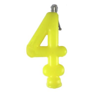 Imagem de Vela de Aniversário Neon Amarela - Festcolor, 4