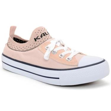 Imagem de Tênis Feminino Meia All Kalum Casual Star, Nude, 37