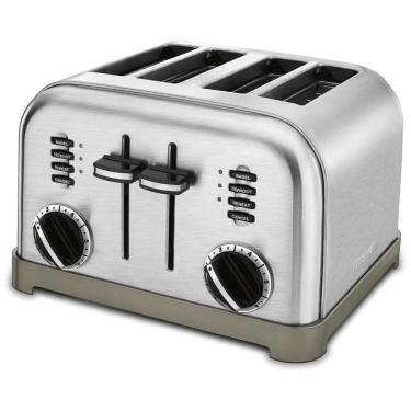Imagem de Torradeira Elétrica Metal Classic 4 fatias, 110v, CUISINART CPT 180, Prateado