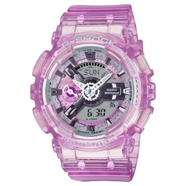 Imagem de Relógio CASIO G-SHOCK virtual world tour rosa GMA-S110VW-4ADR