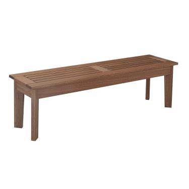 Imagem de Banco 2,00m Ripado para Áreas Externas em Madeira Eucalipto Maior Durabilidade Castanho