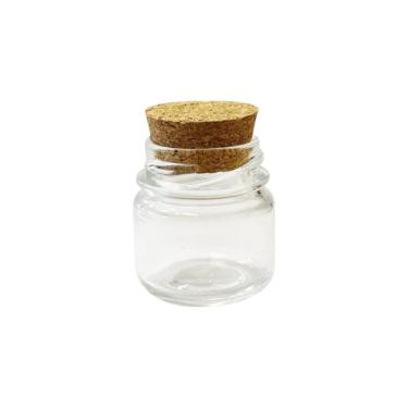 Imagem de Lembrancinha Potinho De Vidro Redondo 40ml Tampa Rolha 10un