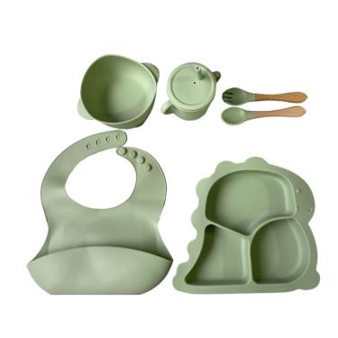Imagem de Kit Introdução Alimentar Bebê 6 Peças Verde - hk Baby