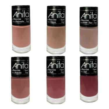 Imagem de Kit 6 Esmaltes Anita Coleção Menos é Mais