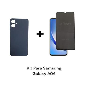 Imagem de Kit Para Samsung Galaxy A06  Película Protetora 3D Privacidade + Capa 