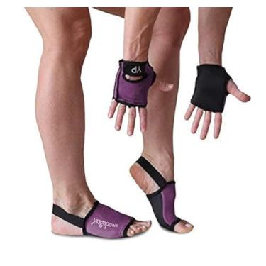 Imagem de YogaPaws SkinThin Luvas de ioga antiderrapantes e meias de ioga para mulheres e homens para ioga, hot yoga, crossfit, ciclismo e para mãos e pés suados