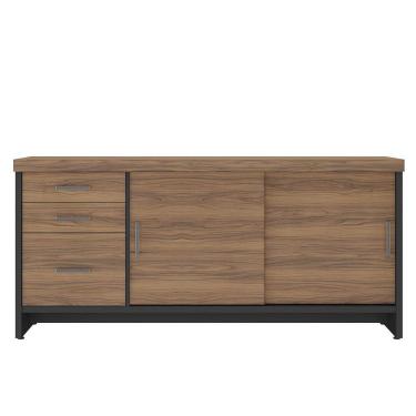 Imagem de Balcão para Escritório 2 Portas 3 Gavetas com Chave Grande