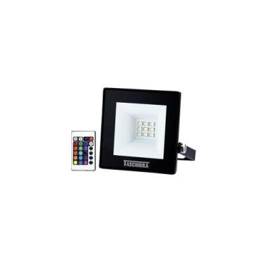 Imagem de Refletor Taschibra TR LED Slim RGB 10W Preto Bivolt, Rgb