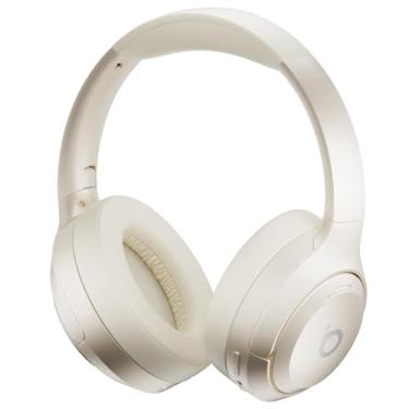 Imagem de Fones de Ouvido Bluetooth 5.4, Headphone Bluetooth com Microfone Cancelamento de Ruído Ativo ANC, Certificação Hi-Pure Audio, 40 Horas de Reprodução (Branco)