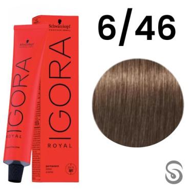 Imagem de Schwarzkopf Royal Beges 6 46 Louro Escuro Bege Marrom 60g, UNICA