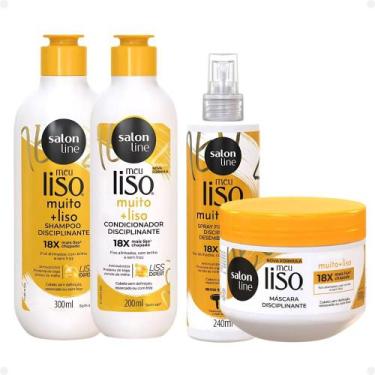 Imagem de Kit Salon Line Meu Liso Muito + Liso Disciplinante: Shampoo 300ml e Co