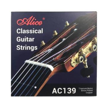 Imagem de Alice-cordas de guitarra acústica, fibra de nylon, instrumentos musica