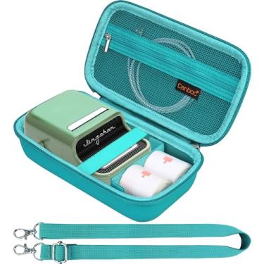 Imagem de Canboc Estojo de transporte para o fabricante de etiquetas NIIMBOT B21, bolsa portátil para impressora de etiquetas térmicas Bluetooth com alça de ombro removível, etiquetas de impressora de bolso de