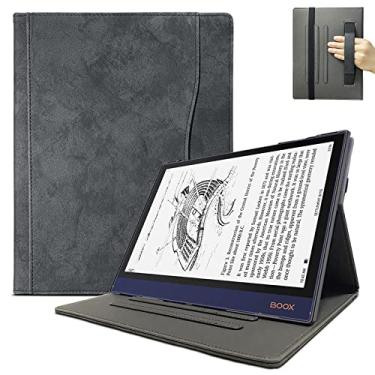 Imagem de E NET-CASE Capa fina para tablet de papel digital BOOX Note Air 2 (2021) e BOOX Note Air 2 Plus (2022) para tablet de papel digital BOOX Note Air 2 e 2 Plus 10,3 polegadas com suporte para lápis - preto
