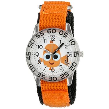Imagem de Disney Relógio feminino 'Procurando Dory' Quartzo plástico e nylon, cor: laranja (modelo: W003018)