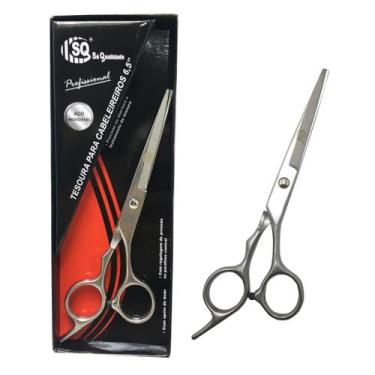 Imagem de Tesoura Para Cabeleireiro Profissional Afiada Inox Ergonômica Elegante