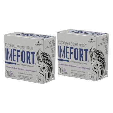 Imagem de Kit C2 Vitamina Imefort Cabelos Unhas C60 Caps - La San Day - La San-D