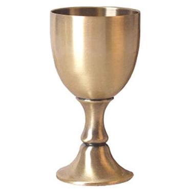 Imagem de Taça de vinho pequena, luxuosa, exclusiva, de metal, copo de licor para festa, cobre puro, feito à mão, 100 ml, capacidade de 100 ml, como presente de amigos