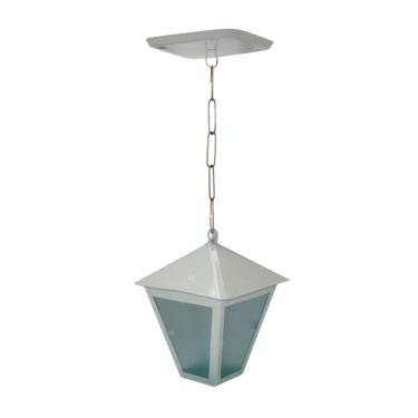 Imagem de Luminária De Teto Colonial Alumínio Fundido Branca 19x6cm