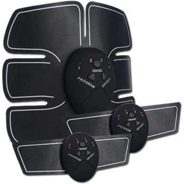 Imagem de Cinta Abdominal Eletrica Muscular 6 Pack Ems Tonificador Ems 3 Em 1