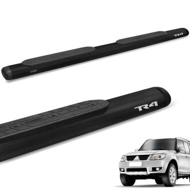 Imagem de Estribo Lateral Pajero Tr4 2002 A 2015 Oval Oblongo Preto Gtnox