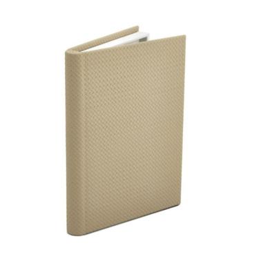 Imagem de Livro Caixa Em Mdf Com Revestimento Em Pu Bege Mart 23x16,5cm