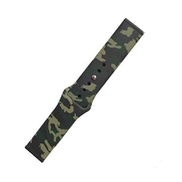 Imagem de Pulseiras NSmart compatíveis com Amazfit GTR 47MM / GTR 2 / GTR 2e / GTR 3 / GTR 4 (Verde camuflada tipo apple)