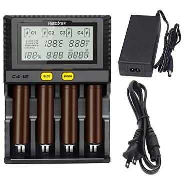 Imagem de LGIDTECH Carregador De Bateria Recarregável Inteligente Universal C4-12 Com 4 Saídas Íons Lítio 4X3A, Ni-Mh/Nicd 2X1A Para 18650 Aa, C 26650, 16340 (Rcr123), 14500 E Mais, Exceto Lifepo4