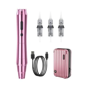 Imagem de Máquina De Tatuagem Sem Fio, Caneta Rotativa, Motor Alemão, 1200mAh, C