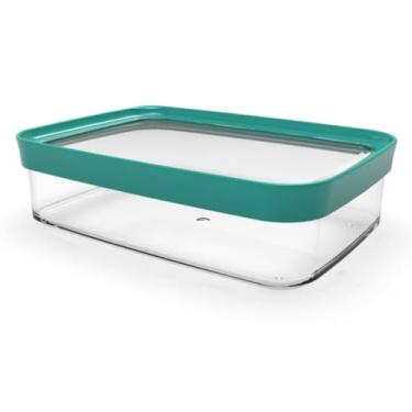 Imagem de Pote Hermético 1100ml Empilhável Para Alimentos Color Armazenamento e Organização (Verde Tifany)