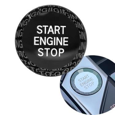 Imagem de Angelguoguo Substituição do botão de ignição do interruptor de parada do motor de partida do carro estilo cristal para BMW 1 2 3 4 8 X5 X6 X7 Z4 Series F40 F44 G20 G22 G14 G05 G06 G29